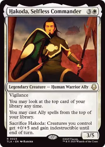 Hakoda, Selfless Commander (23), Avatar: The Last Airbender — Magic card price
