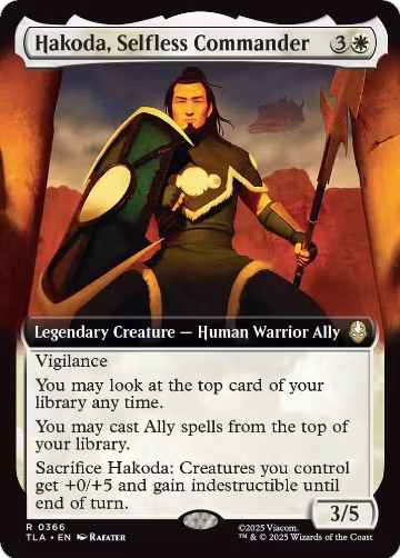 Hakoda, Selfless Commander (Extended Art) (366), Avatar: The Last Airbender — Magic card price
