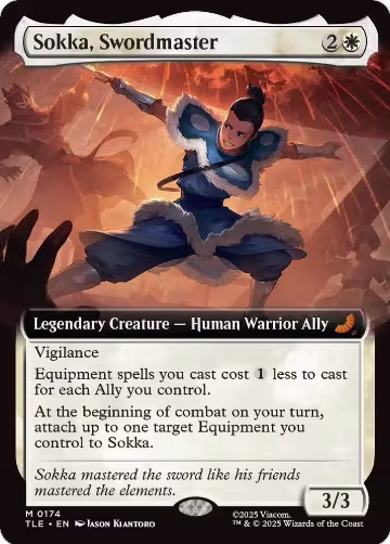 Sokka, Swordmaster (Extended Art) (174), Avatar: The Last Airbender: Eternal-Legal — Magic card price