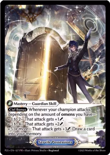 Servile Possessions (127), Promotional Cards — Grand Archive card price