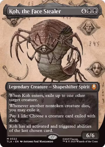 Koh, the Face Stealer (Borderless) (322), Avatar: The Last Airbender — Magic card price