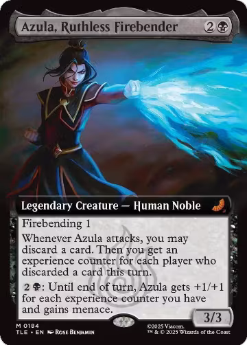 Azula, Ruthless Firebender (Extended Art) (184), Avatar: The Last Airbender: Eternal-Legal — Magic card price