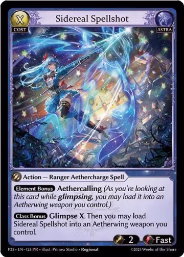 Sidereal Spellshot (128), Promotional Cards — Grand Archive card price