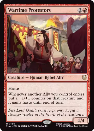 Wartime Protestors (160), Avatar: The Last Airbender — Magic card price