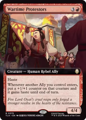Wartime Protestors (Extended Art) (375), Avatar: The Last Airbender — Magic card price
