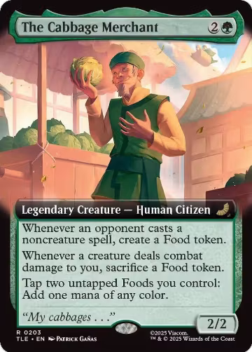 The Cabbage Merchant (Extended Art) (203), Avatar: The Last Airbender: Eternal-Legal — Magic card price
