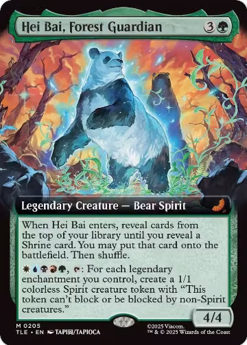 Hei Bai, Forest Guardian (Extended Art) (205), Avatar: The Last Airbender: Eternal-Legal — Magic card price