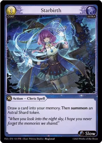 Starbirth (131), Promotional Cards — Grand Archive card price