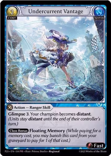 Undercurrent Vantage (134), Promotional Cards — Grand Archive card price