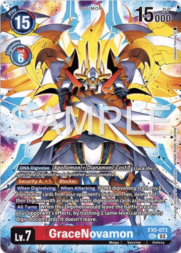 GraceNovamon (Digimon Story: Time Stranger Collector's Edition) (EX5-073 SEC) — card price