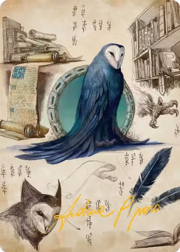 Wan Shi Tong, Librarian Art Card (Gold-Stamped Signature) (33), Art Series: Avatar: The Last Airbender — Magic card price