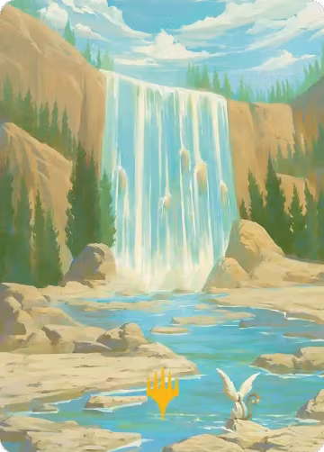 Island Art Card (Gold-Stamped Signature) (51), Art Series: Avatar: The Last Airbender — Magic card price