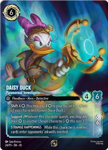 Daisy Duck - Paranormal Investigator (Store Championship) (24), Disney Lorcana Promo Cards — Lorcana card price