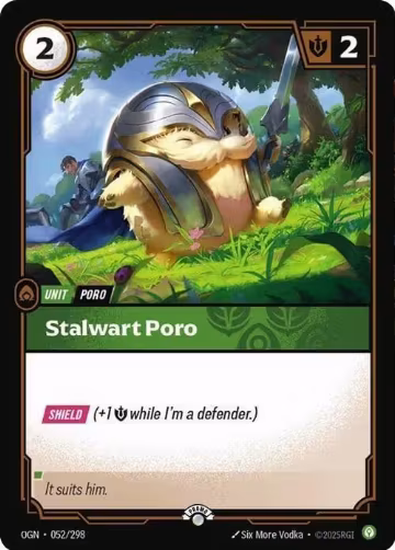 Stalwart Poro (052/298), Riftbound Organized Play Promotional Cards — Riftbound card price