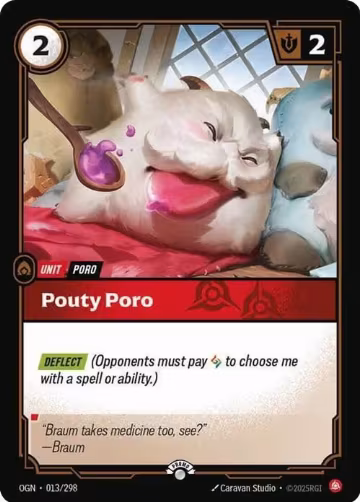 Pouty Poro (013/298), Riftbound Organized Play Promotional Cards — Riftbound card price
