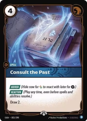 Consult the Past (083/298), Riftbound Organized Play Promotional Cards — Riftbound card price
