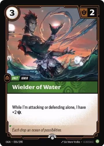 Wielder of Water (055/298), Riftbound Organized Play Promotional Cards — Riftbound card price