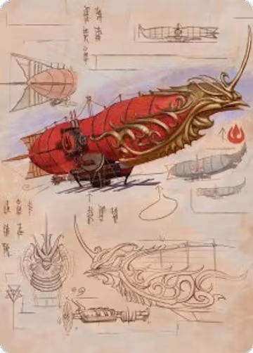 Phoenix Fleet Airship Art Card (35), Art Series: Avatar: The Last Airbender — Magic card price