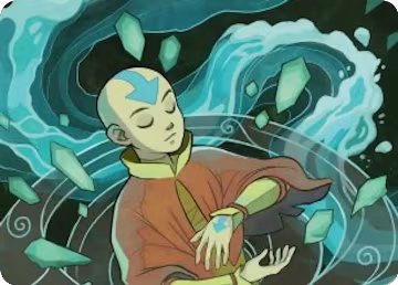Aang, at the Crossroads Art Card (45), Art Series: Avatar: The Last Airbender — Magic card price