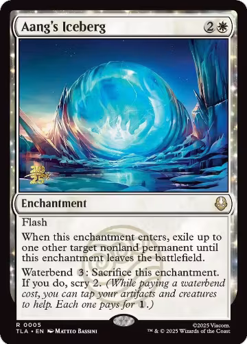 Aang's Iceberg (5), Prerelease Cards — Magic card price
