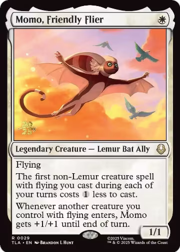 Momo, Friendly Flier (29), Prerelease Cards — Magic card price