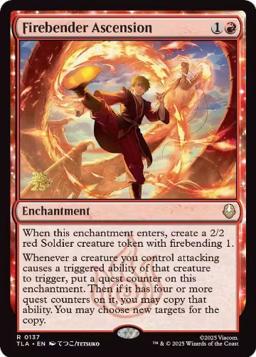 Firebender Ascension (137), Prerelease Cards — Magic card price