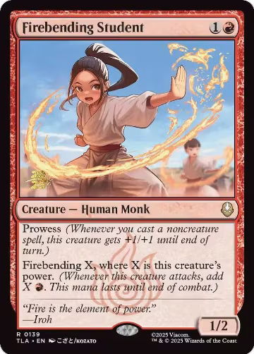 Firebending Student (139), Prerelease Cards — Magic card price