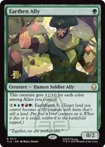 Earthen Ally (177), Prerelease Cards — Magic card price