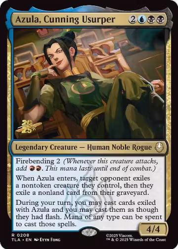 Azula, Cunning Usurper (208), Prerelease Cards — Magic card price