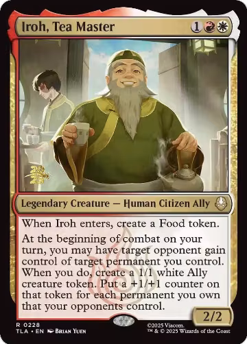 Iroh, Tea Master (228), Prerelease Cards — Magic card price