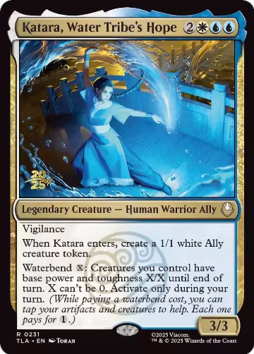 Katara, Water Tribe's Hope (231), Prerelease Cards — Magic card price