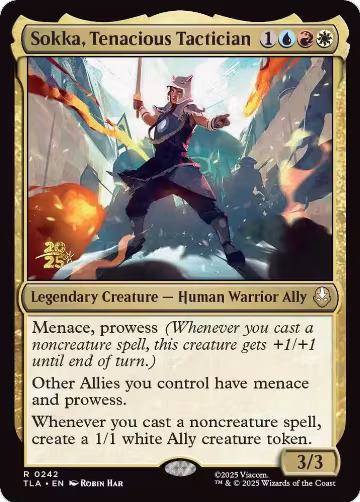 Sokka, Tenacious Tactician (242), Prerelease Cards — Magic card price
