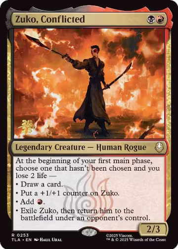 Zuko, Conflicted (253), Prerelease Cards — Magic card price