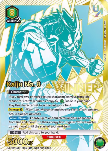 Kaiju No. 8 (055) (Winner) (UEPR/KJ8-1-055), Union Arena Promotion Cards — Union Arena card price