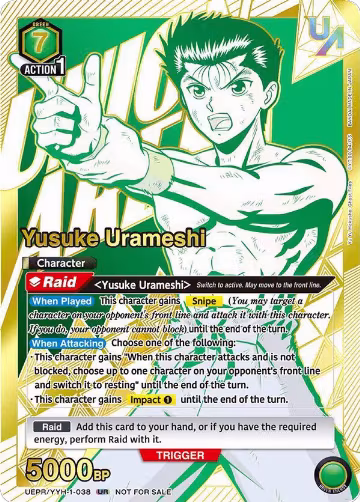 Yusuke Urameshi (038) (UEPR/YYH-1-038), Union Arena Promotion Cards — Union Arena card price