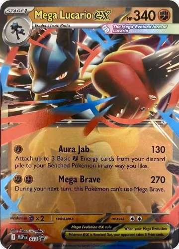 Mega Lucario ex - 012 (012), Mega Evolution Promo — Pokémon card price
