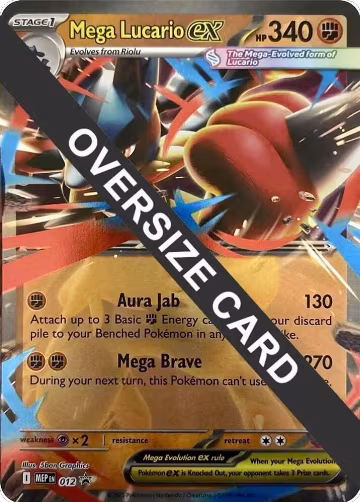 Mega Lucario ex - 012 (012), Jumbo Cards — Pokémon card price