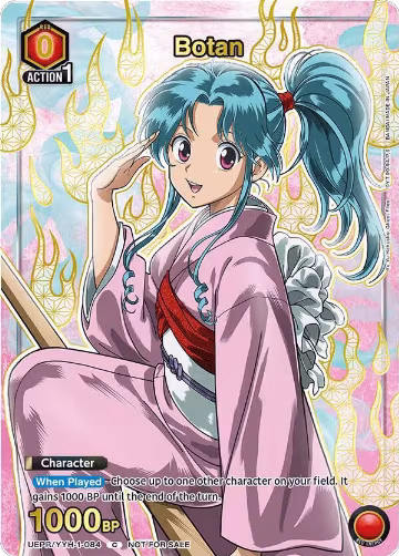 Botan (084) (Gold) (UEPR/YYH-1-084), Union Arena Promotion Cards — Union Arena card price