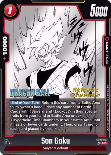 Son Goku - SB02-003 (SB02-003), Manga Booster 02 Release Event Cards — DB Fusion card price