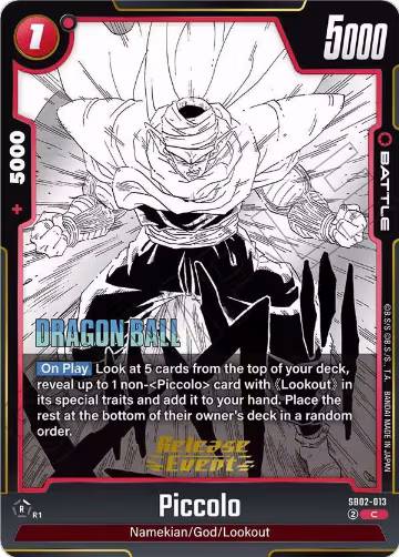 Piccolo - SB02-013 (SB02-013), Manga Booster 02 Release Event Cards — DB Fusion card price