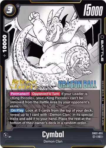 Cymbal (SB02-055), Manga Booster 02 Release Event Cards — DB Fusion card price