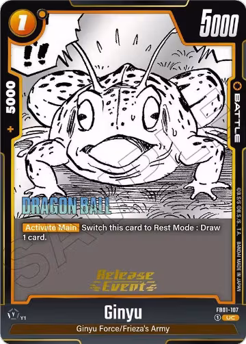 Ginyu - FB01-107 (FB01-107), Manga Booster 02 Release Event Cards — DB Fusion card price