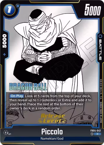 Piccolo - FB04-042 (FB04-042), Manga Booster 02 Release Event Cards — DB Fusion card price