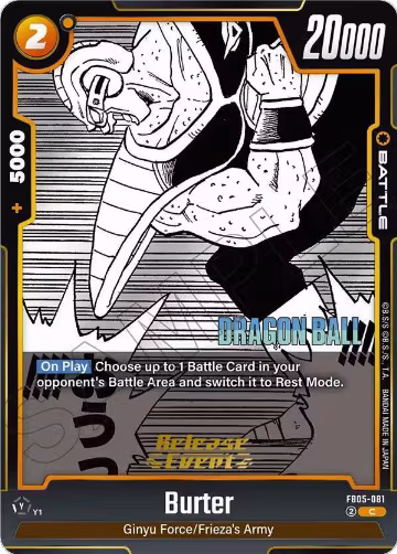 Burter (FB05-081), Manga Booster 02 Release Event Cards — DB Fusion card price