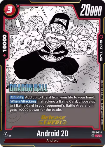 Android 20 (FB06-016), Manga Booster 02 Release Event Cards — DB Fusion card price