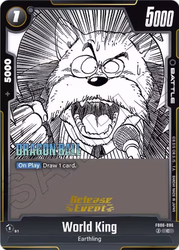 World King (FB06-096), Manga Booster 02 Release Event Cards — DB Fusion card price