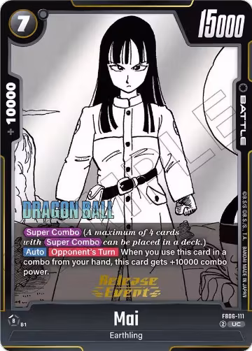 Mai (FB06-111), Manga Booster 02 Release Event Cards — DB Fusion card price