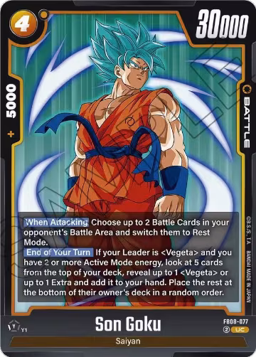 Son Goku - FB08-077 (FB08-077), Saiyan's Pride — DB Fusion card price