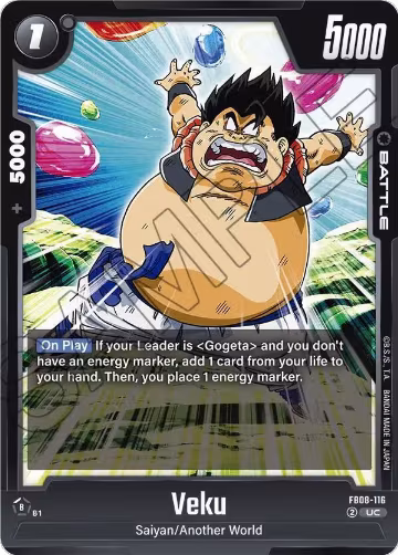 Veku (FB08-116), Saiyan's Pride — DB Fusion card price