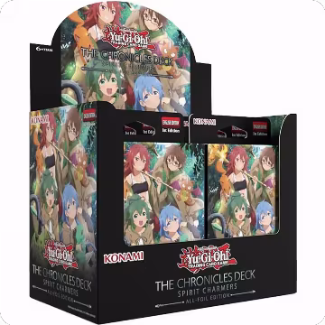 THE CHRONICLES DECK: Spirit Charmers (All-Foil Edition) Deck Display, THE CHRONICLES DECK: Spirit Charmers (All-Foil Edition) — Yu-Gi-Oh! sealed product price